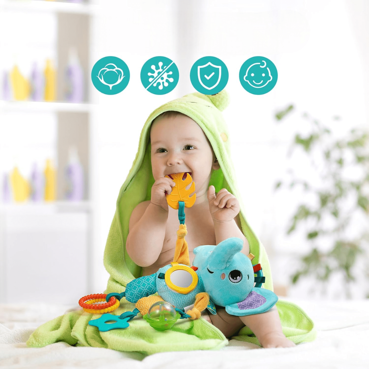 Jouet d'éveil - SoftHangingToy™ - Elephant - Coco explorateur