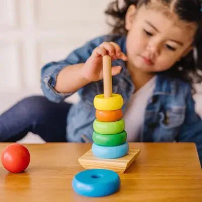 Jouet en Bois - WoodenToys™ - Tour arc - en - ciel - Coco explorateur