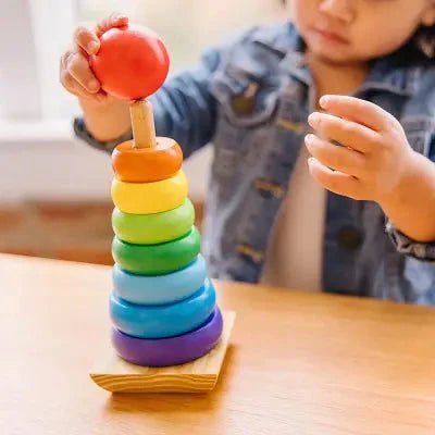 Jouet en Bois - WoodenToys™ - Tour arc - en - ciel - Coco explorateur