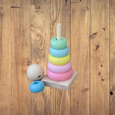 Jouet en Bois - WoodenToys™ - Tour Macaron - Coco explorateur